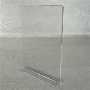 Poster Holder 8,5’’ x 11" H with a Flat Base