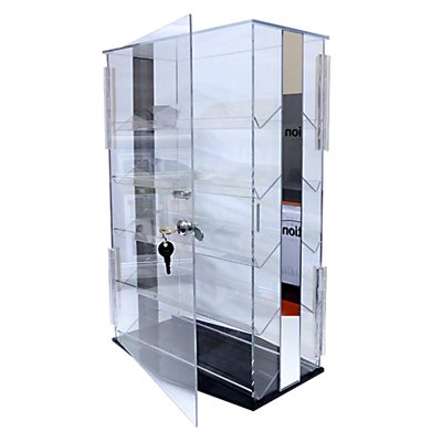 Rotating Jewelry Display with 5 Shelves per Side 21.875"