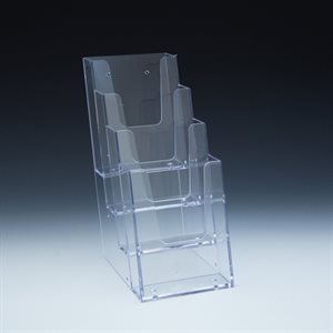 4 Tier Counter Top Brochure Holder for Literature up to 4"