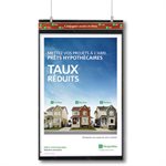 Porte-affiche double face suspendu B11 pour affiche 20’’ x30