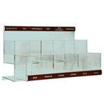 Brochures Display for Storage 12 Sections 2 Rows 18" H