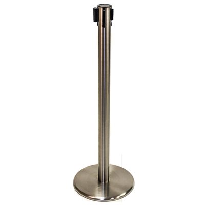 Queue Post - Brushed Stainless Steel 35.5" H