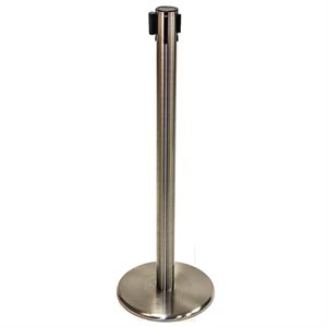 Queue Post - Brushed Stainless Steel 35.5" H