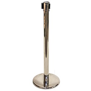 Queue Post - Polished Stainless Steel 35.5" H
