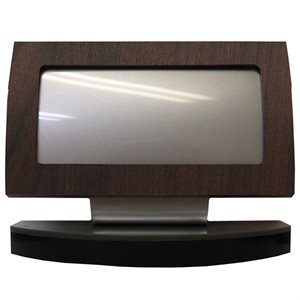 Desk Name Plate PN1 Walnut Laminate 6 x 4.75"