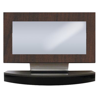 Desk Name Plate PN2 Walnut Laminate 6 x 4,75"