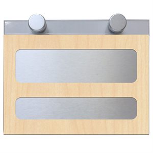 Wall Name Plate PN4 Maple Laminate 6 x 5"