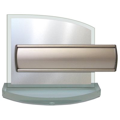 Porte-nom de bureau PN7 stratifié aluminium 7 x 5''