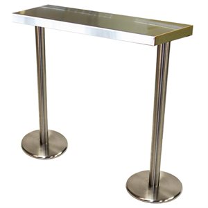 Table en acier inoxydable 40 x 12 x 40" H