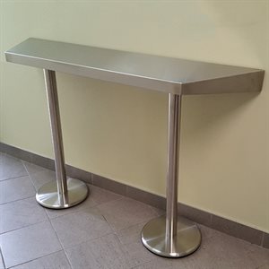 Table en acier inoxydable 60 (42) x 15 x 40" H