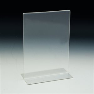 Poster Holder in T with Bottom Slot - Counter Model 6’’ x 4"